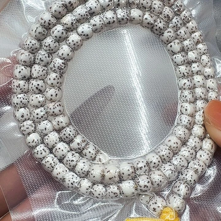 星月菩提手串370高端半臂白星月菩提河豚65桶108