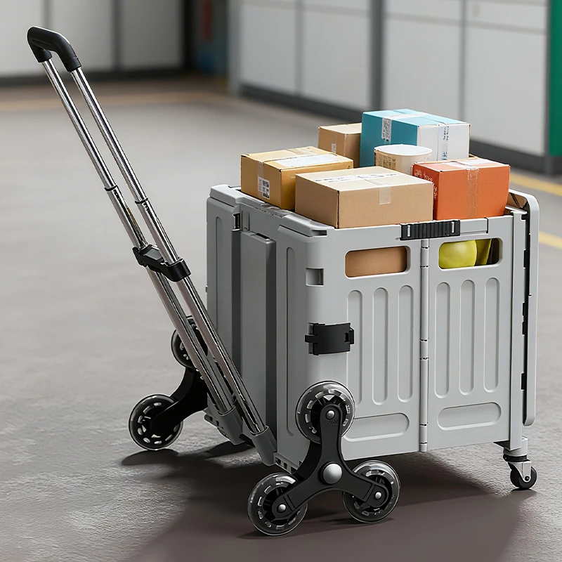 折叠购物车买菜手拉车大容量拉杆车便携家用老人爬楼梯取快递神器