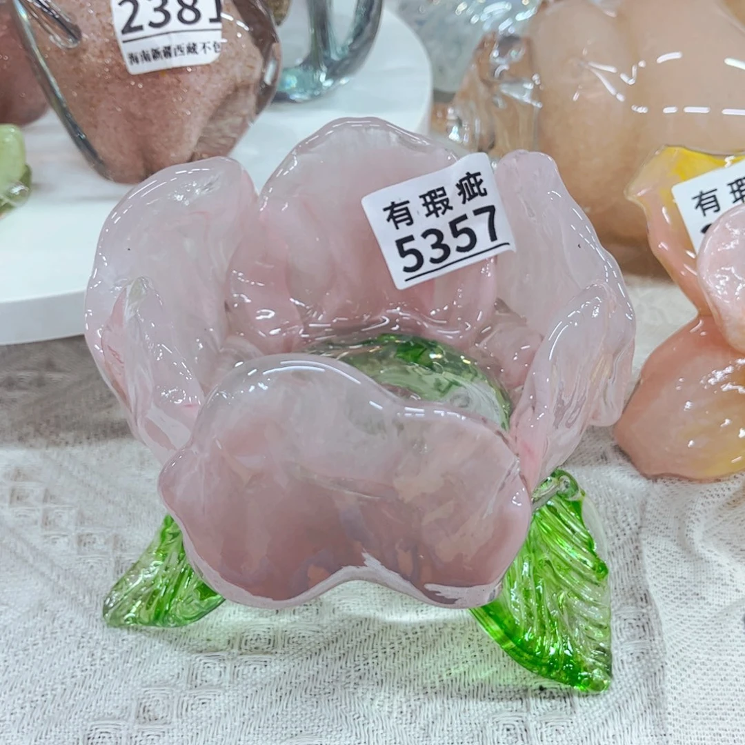 5357瑕，家悦琉璃花瓶摆件