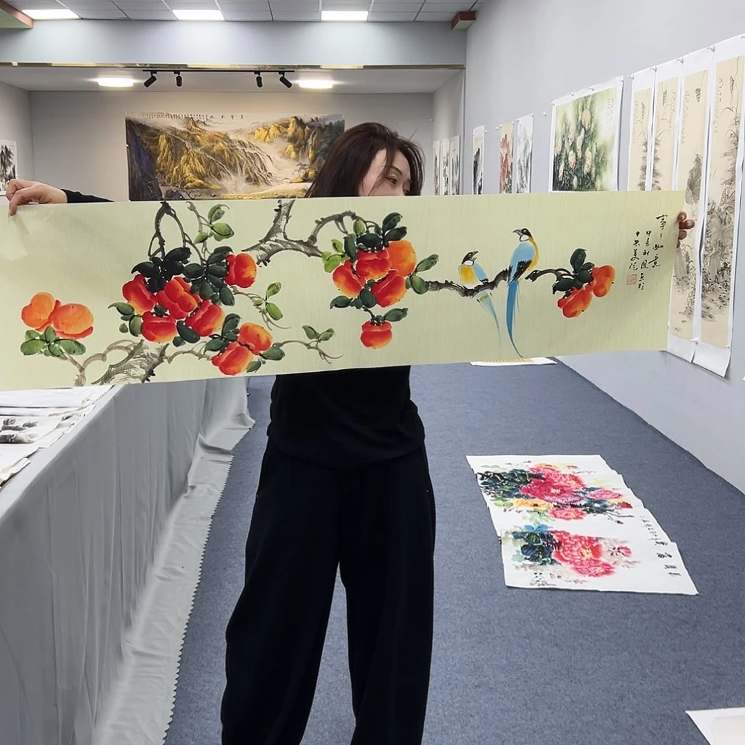 国画国画作品纯手绘制作品