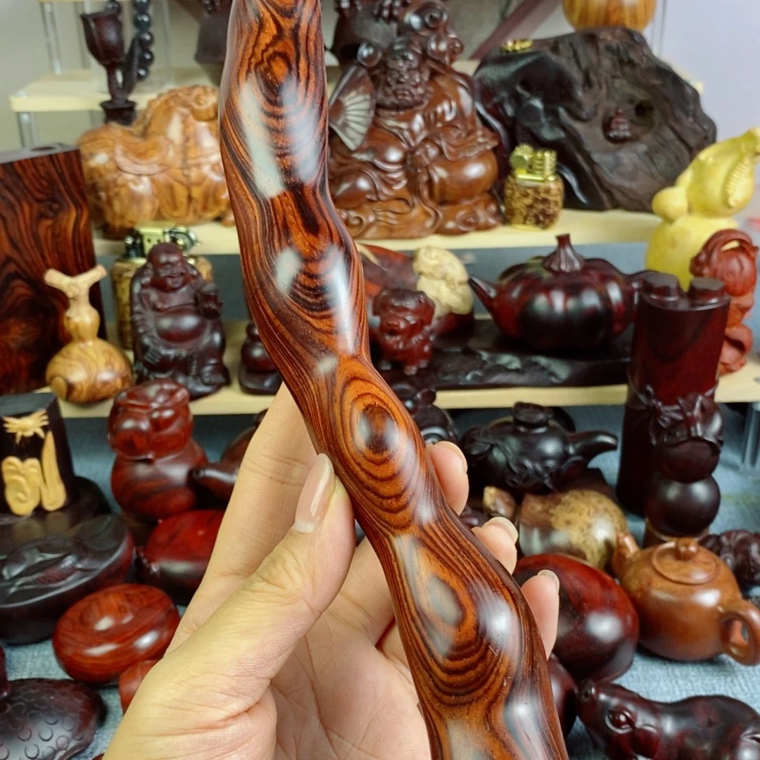 檀香木微凹黄檀豆角手把件
