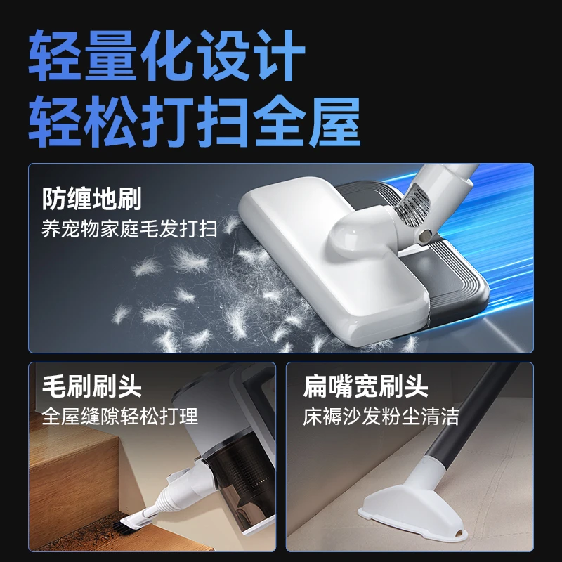 无线拖地机洗拖吸三合一洗地机家用大吸力手持吸尘器
