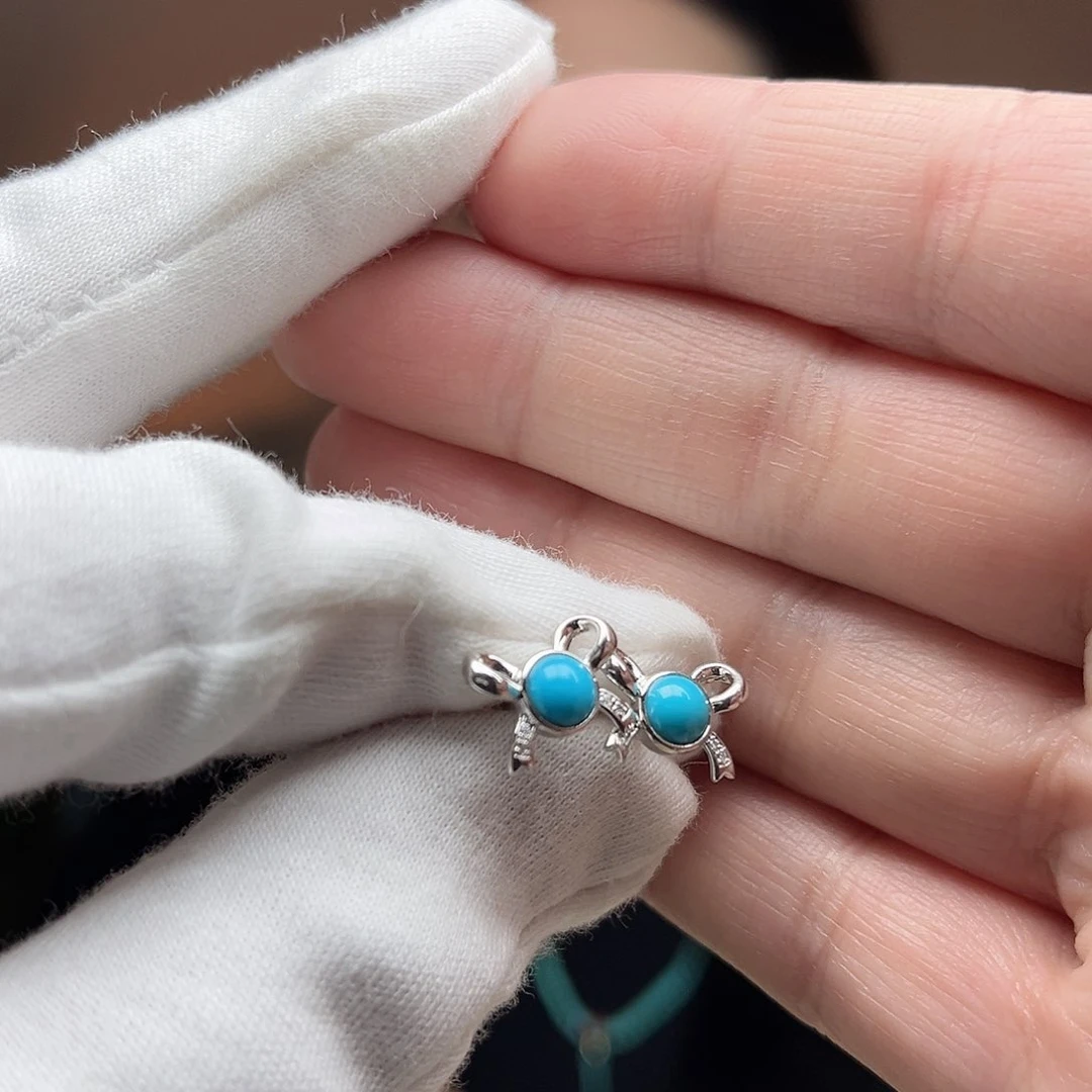 绿松石珠宝奇石银S925镶嵌