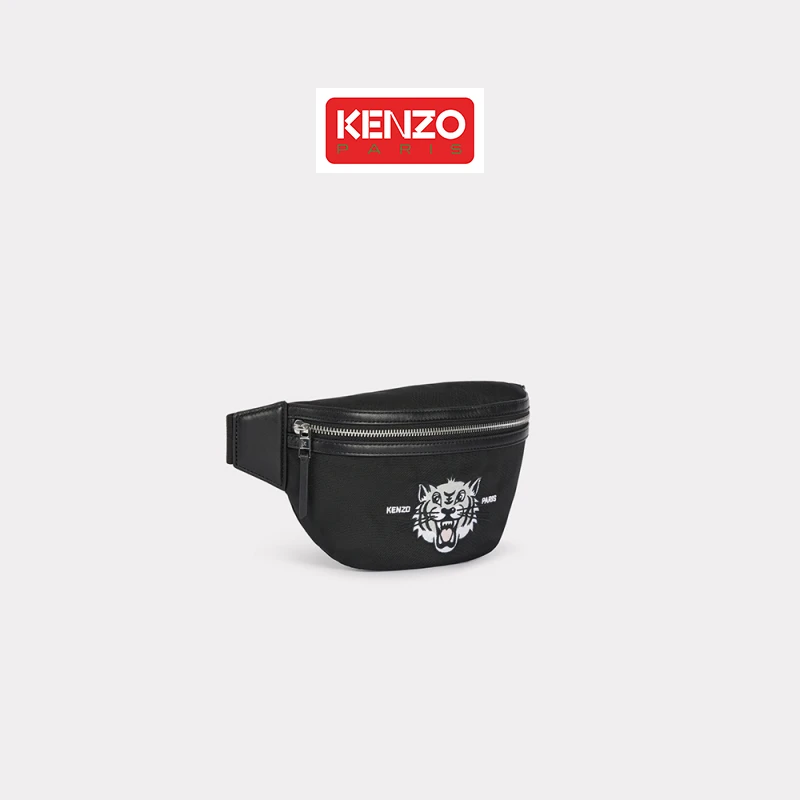 【折扣甄选】KENZO 25春夏新品老虎图案小众复古便携设计感拉链腰包