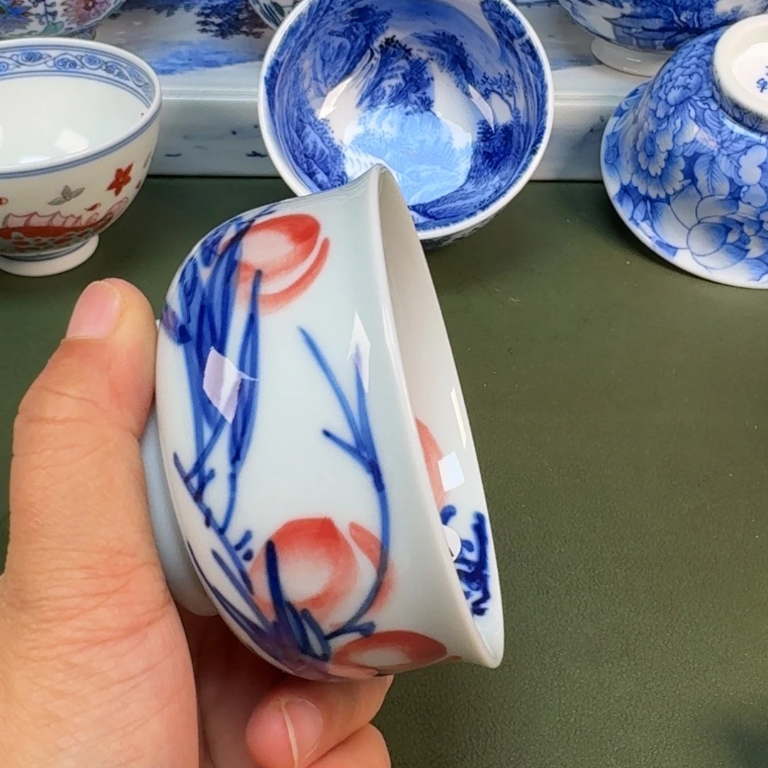 陶景德镇纯手绘茶具圆圆277