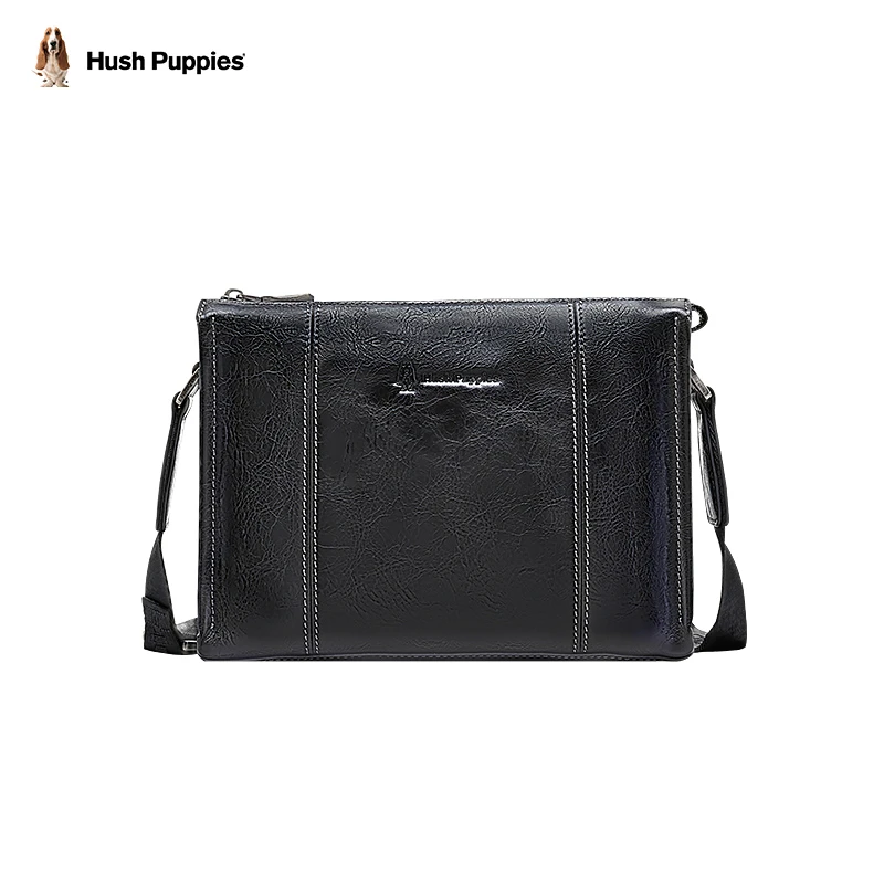 暇步士单肩包男士新款真皮商务男包斜挎包男款高级感HA-1371105W