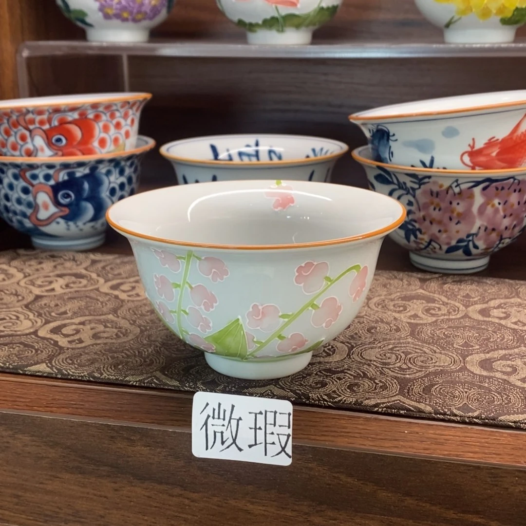 釉下彩老陶泥手工绘制