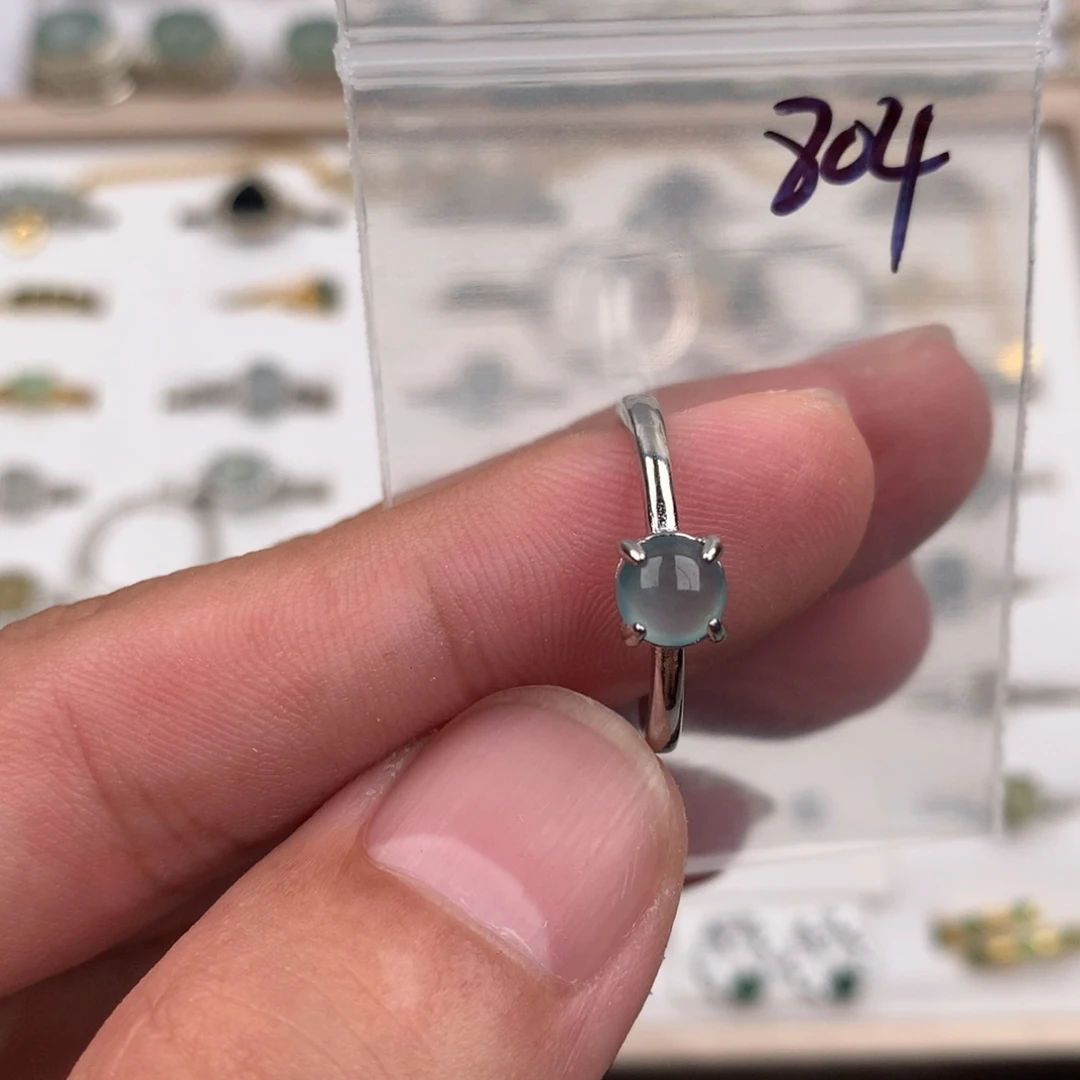 翡翠未镶嵌戒指804