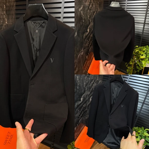 8158早秋款修身型纯色西服上装欧货高品质定制款青春潮流时尚穿搭