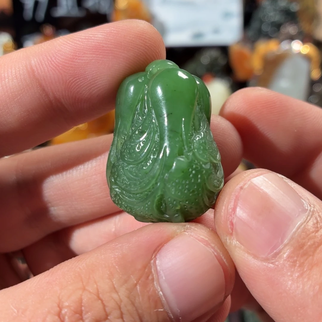 和田玉（碧玉）未镶嵌颈饰20.6g