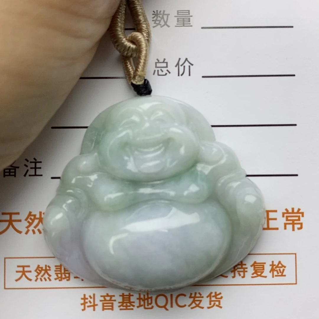 翡翠颈饰未镶嵌徐*方佛公