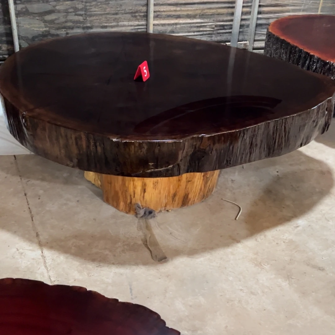 赶***人木原木实木茶几75高