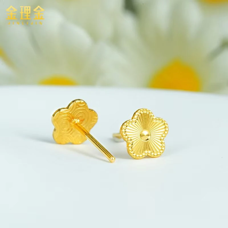 【直播推荐】5G五花黄金耳钉