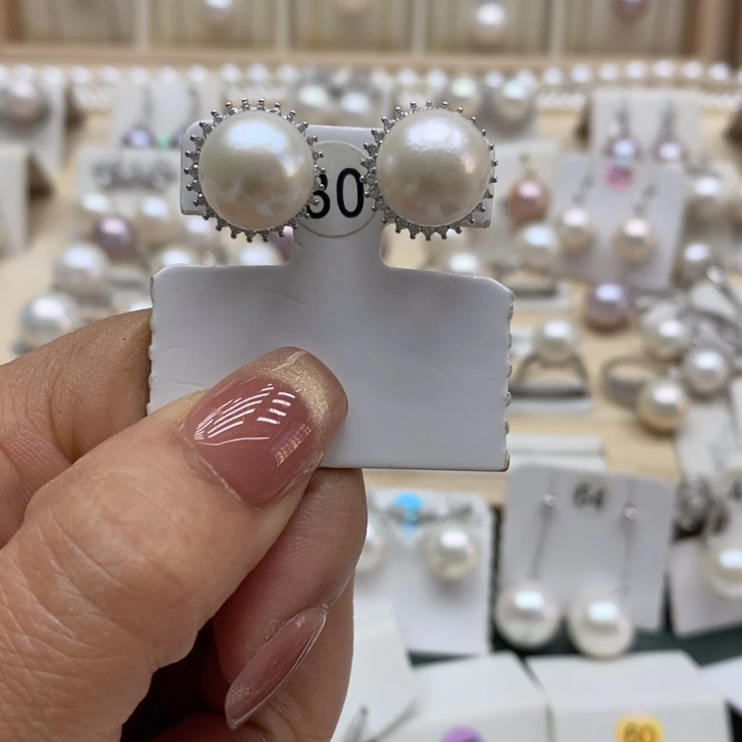 淡水珍珠银S925镶嵌颈饰