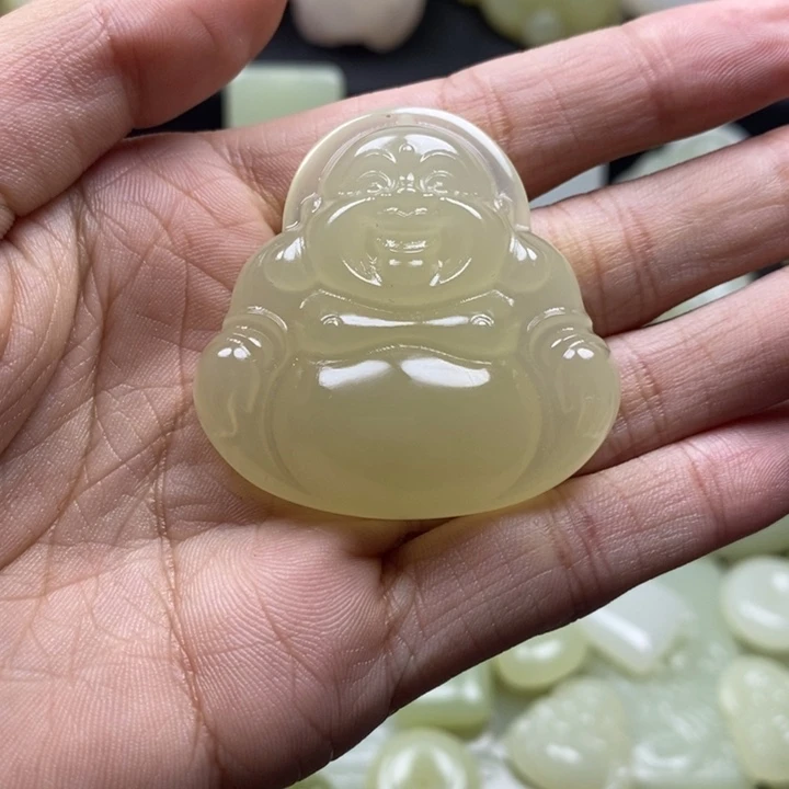 冰猫眼弥勒佛42mm