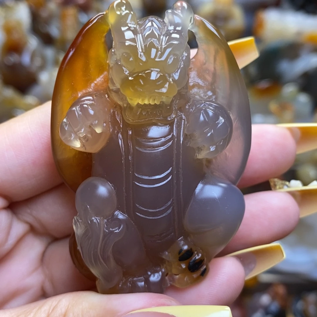 玛瑙/玉髓把件未镶嵌