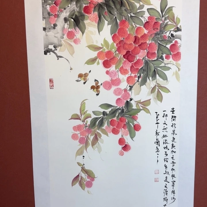 国画听兰老师花鸟