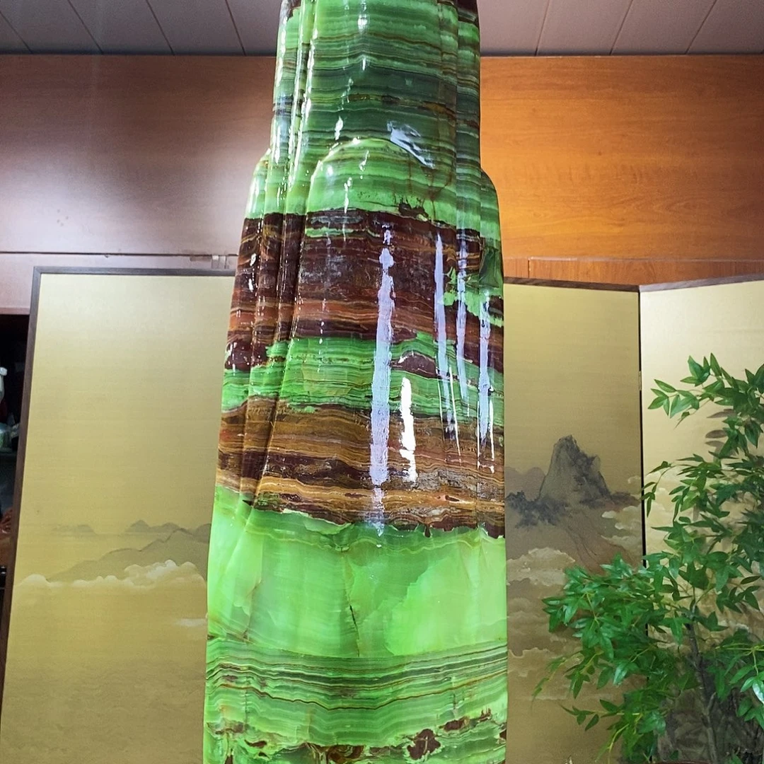石材山水画作品摆件