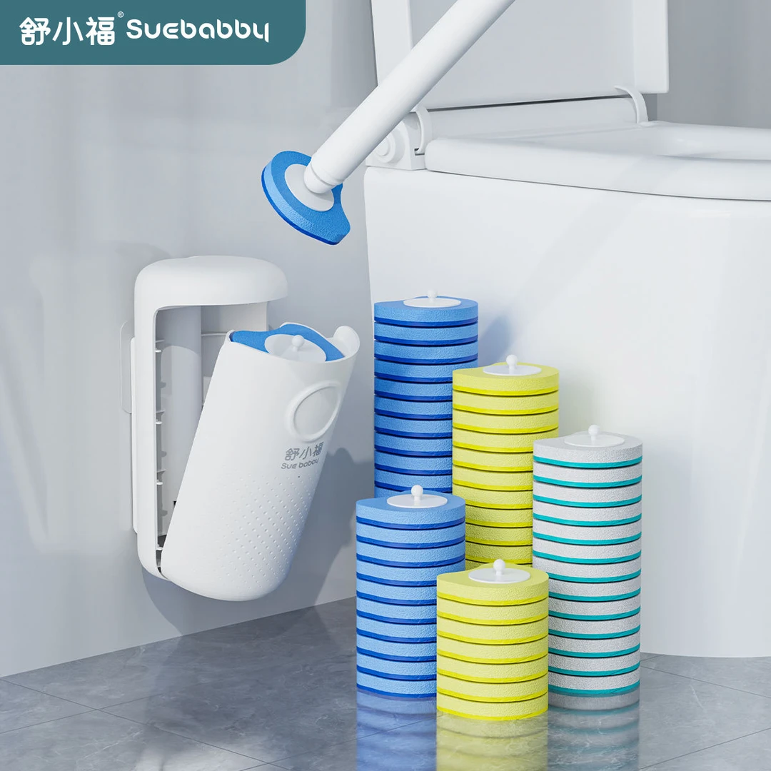 【3天内热销1562件】舒小福一次性马桶刷卫生间厕所自动开盖无死角