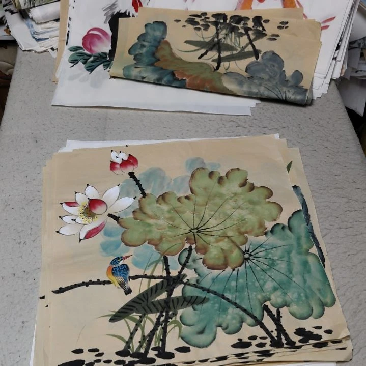 夕***萤国画国画花鸟花鸟花鸟