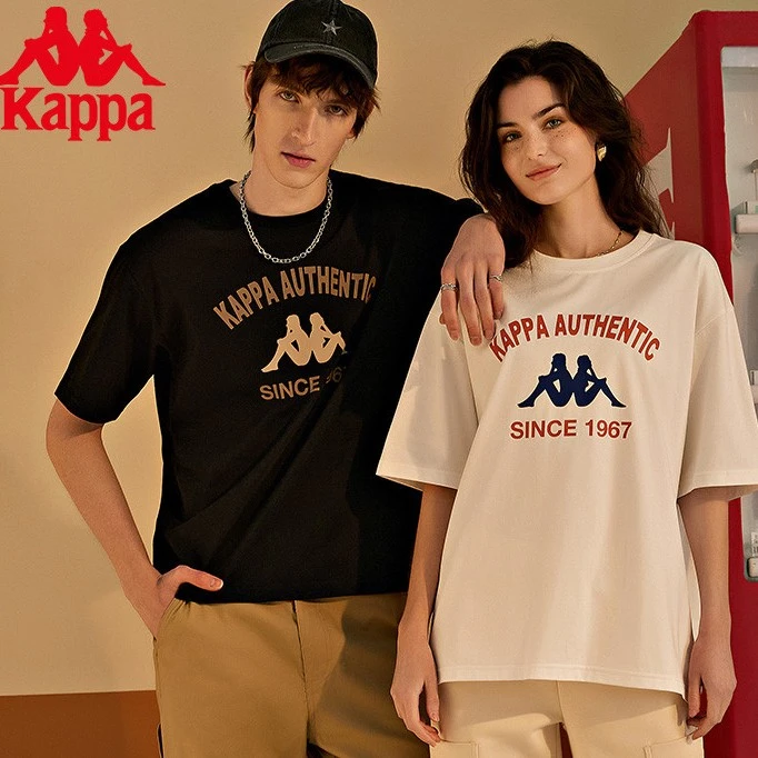 《复古青年》卡帕Kappa背靠背运动短袖高能感新款男女T恤K0DX2TD04D
