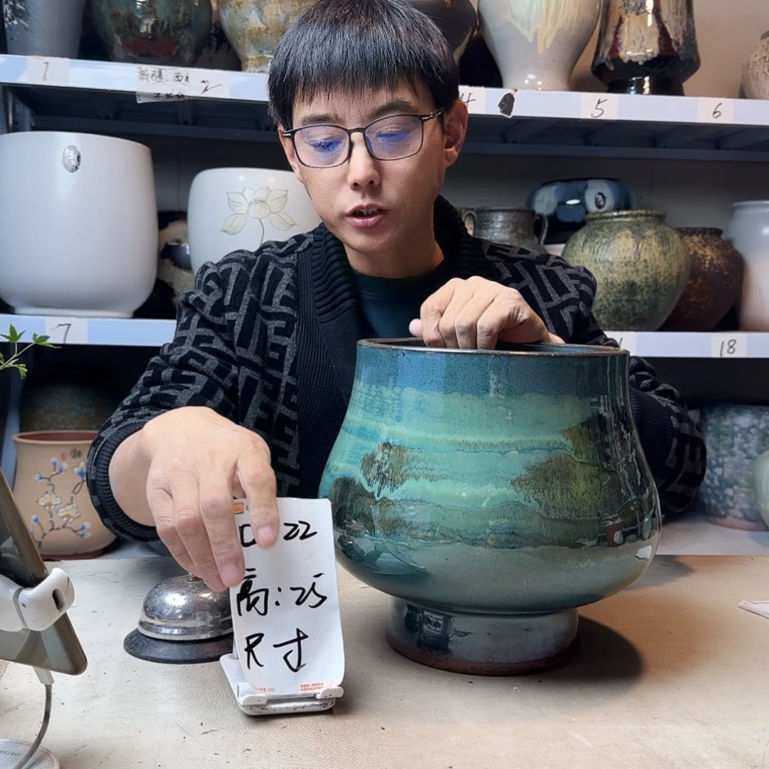 紫砂花盆尺寸22@25