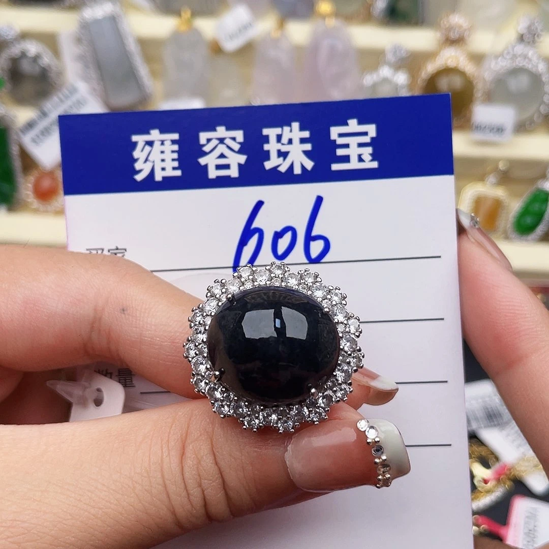 银S925镶嵌手链翡翠