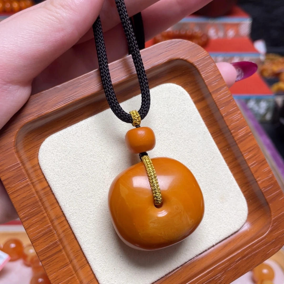蜜蜡未镶嵌颈饰项链