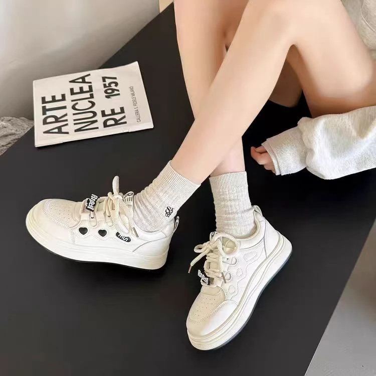 【年货品牌女鞋】潇洒一楼品牌女鞋年货休闲百搭小白鞋-8727