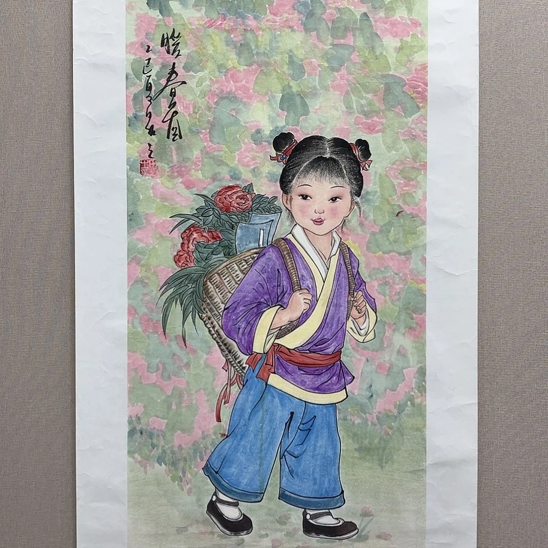 国画艺术家真人手绘