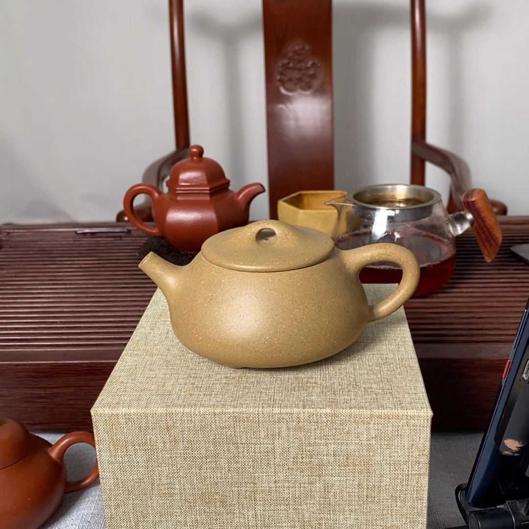 茶壶紫砂青段泥 景舟石瓢