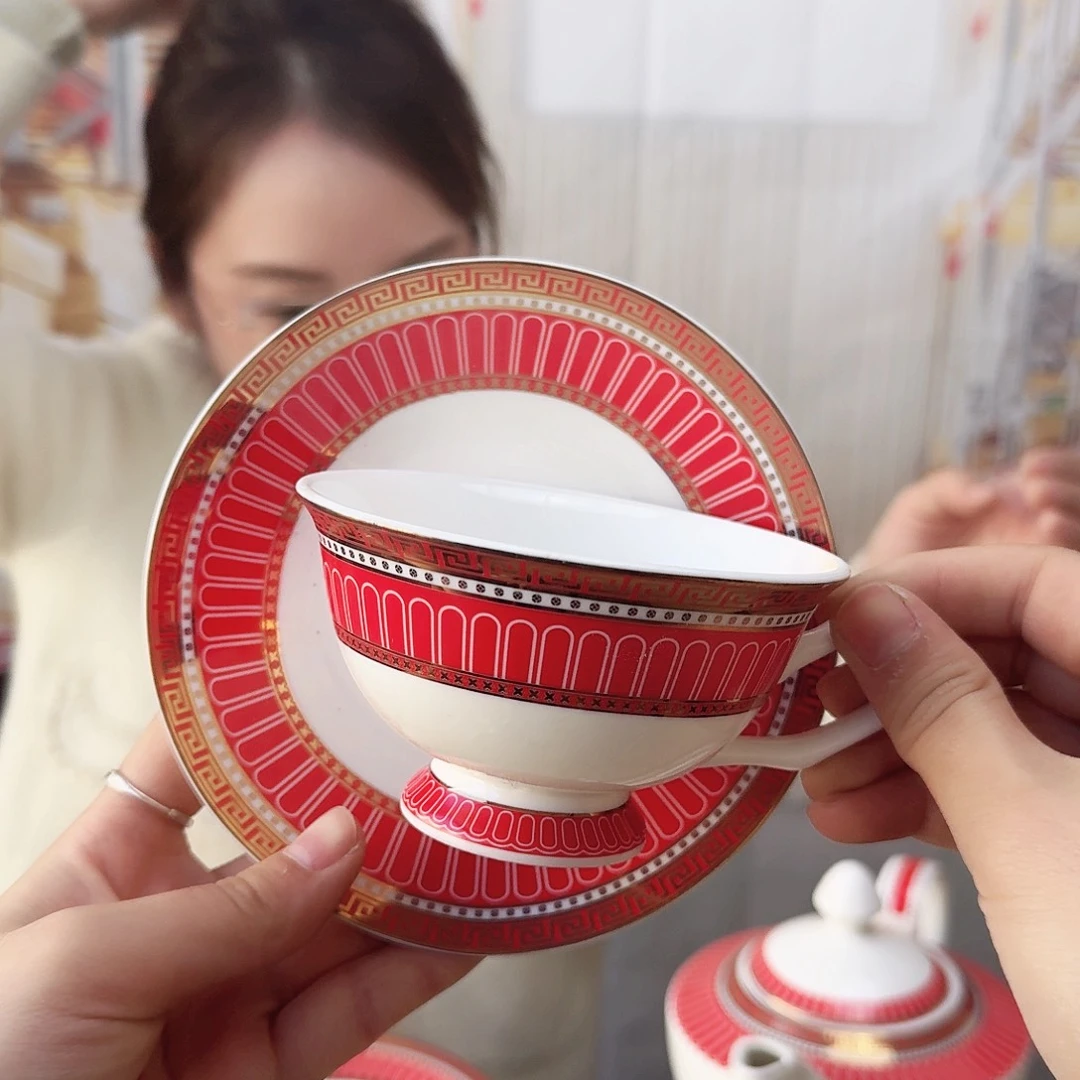 骨瓷250ml咖啡杯2套（6件）瑕疵品不忒不还