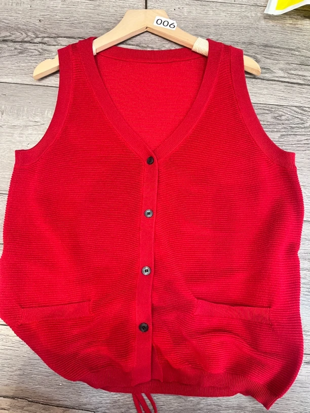 极简风开衫款毛针织衫老钱风上衣无袖百搭春秋毛衣