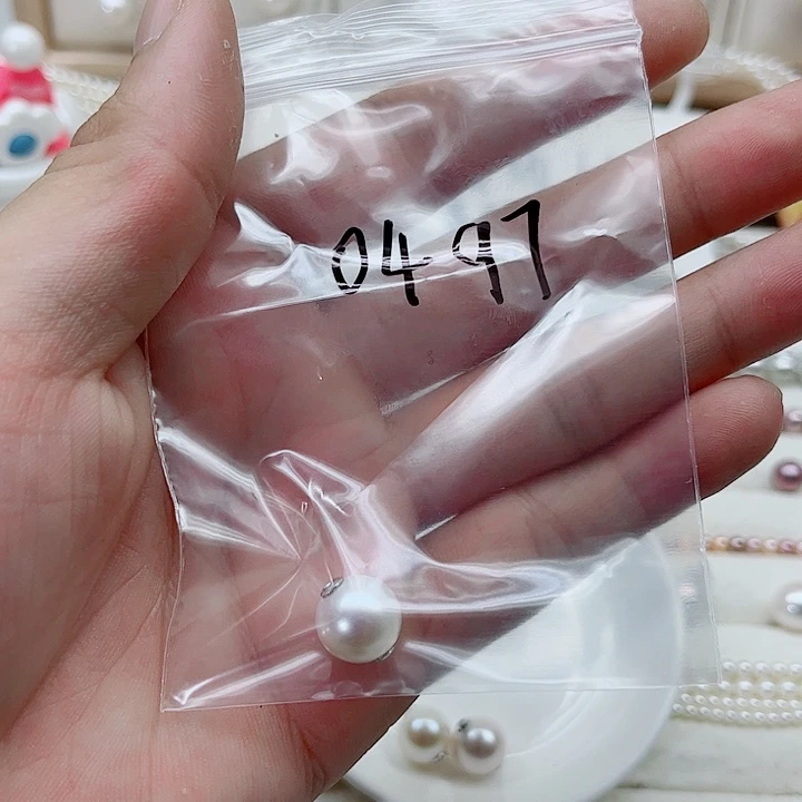 银S925镶嵌淡水珍珠耳饰