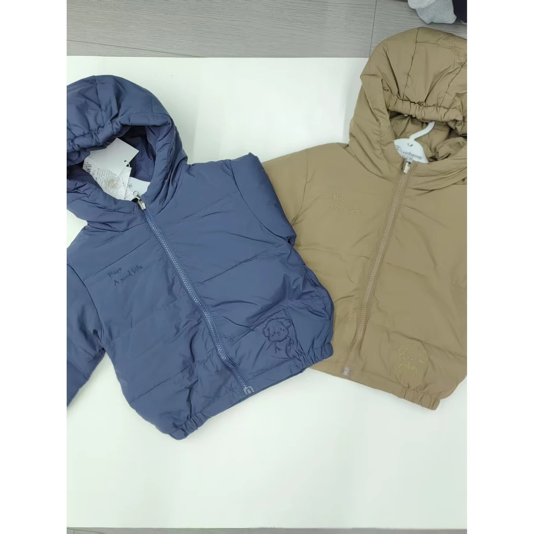 新款简单双面儿童羽绒服5883