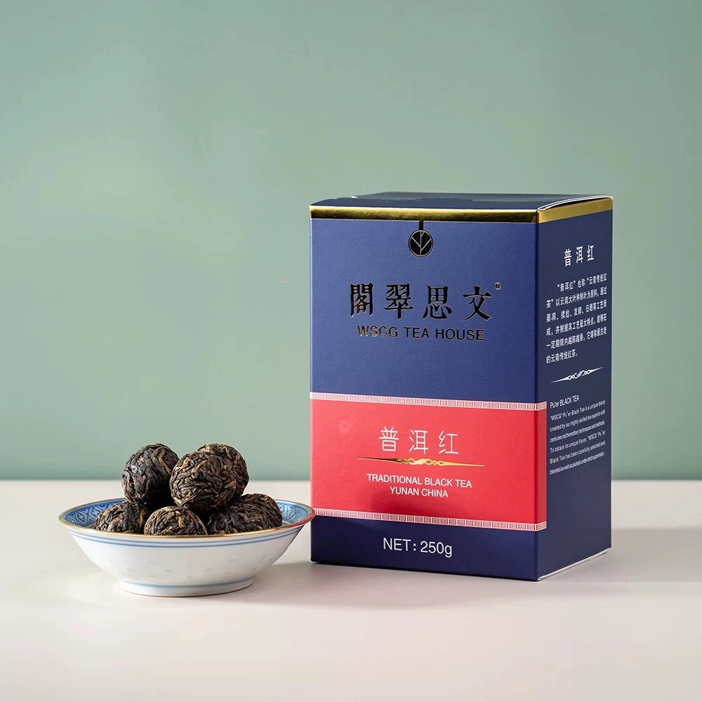 普洱红 文思翠阁云南普洱茶红茶传统手工晒红红茶250克礼盒装