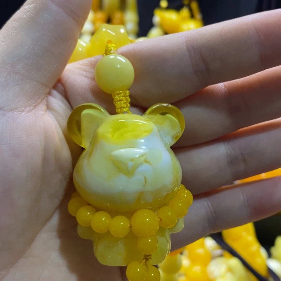 ✶***✶非金属小熊白色围巾