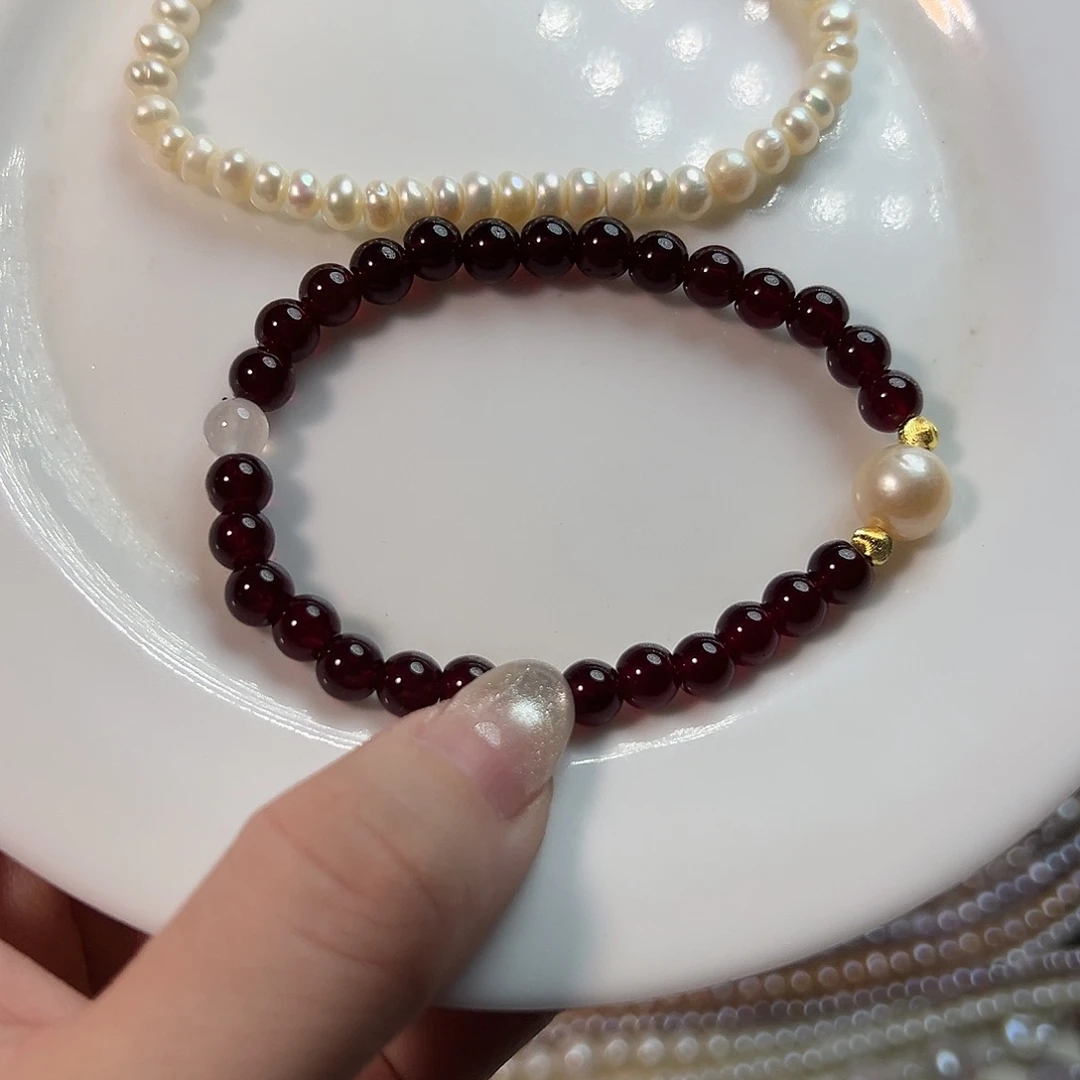 银S925镶嵌淡水珍珠珍珠设计款淡水珍珠