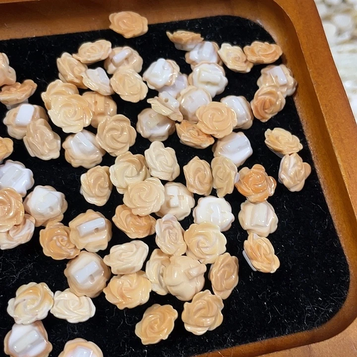 合金玛瑙/玉髓珠宝半成品2颗11mm左右万宝宝雕刻花