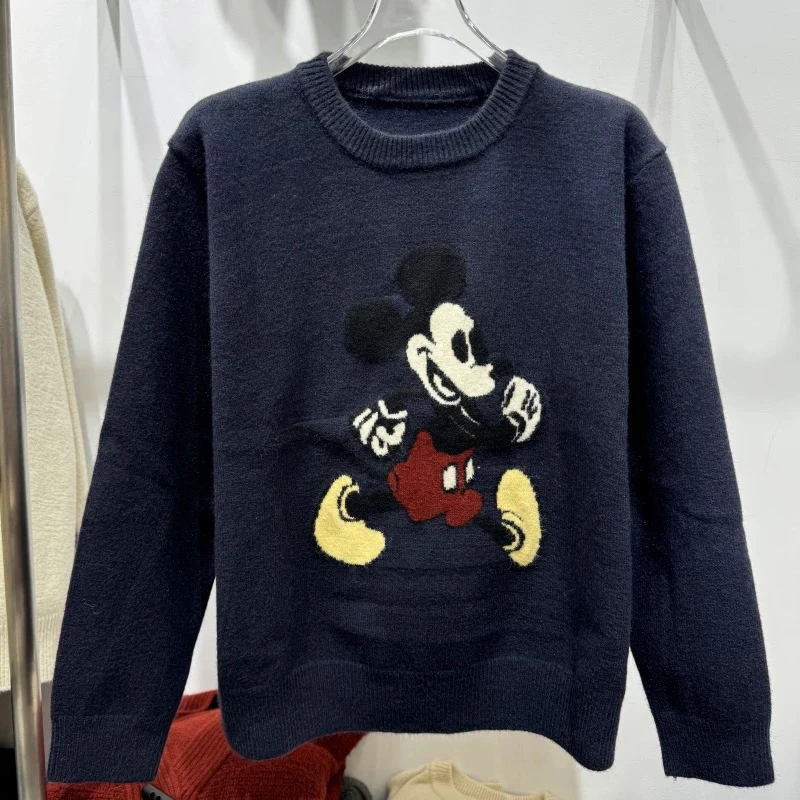 高品质圆领套头宽松针织衫