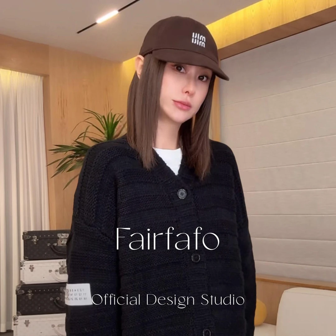 【流苏V领开衫毛衣】NYMY58361 绵羊毛秋冬新款宽松设计感开衫毛衣