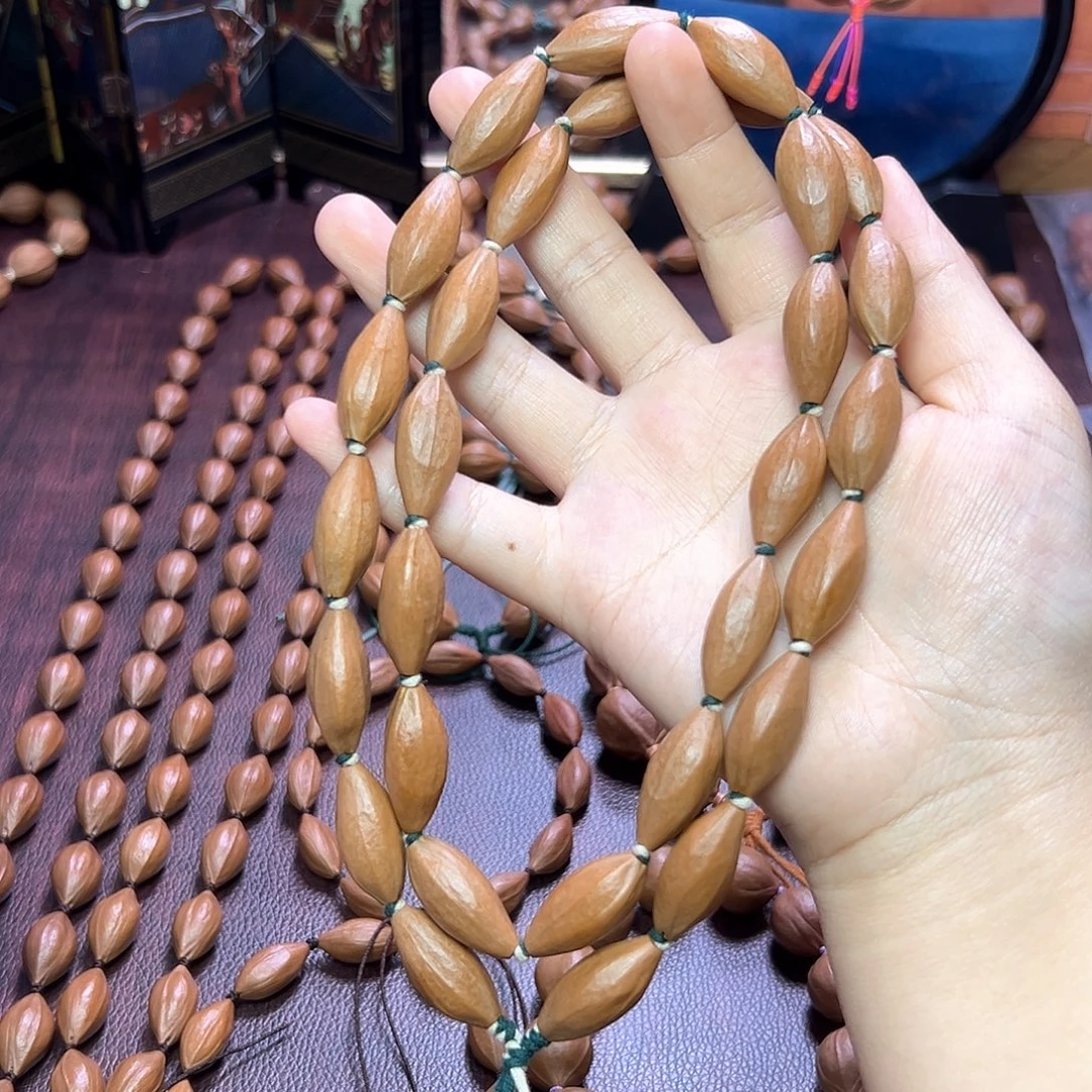 步***%橄榄核手串/手链油 柳叶 1.1 2.6左右 长