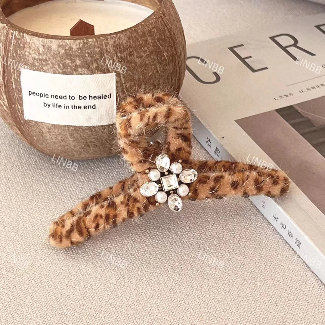 林北鼻-【豹纹抓夹】显白高钻高品质抓夹