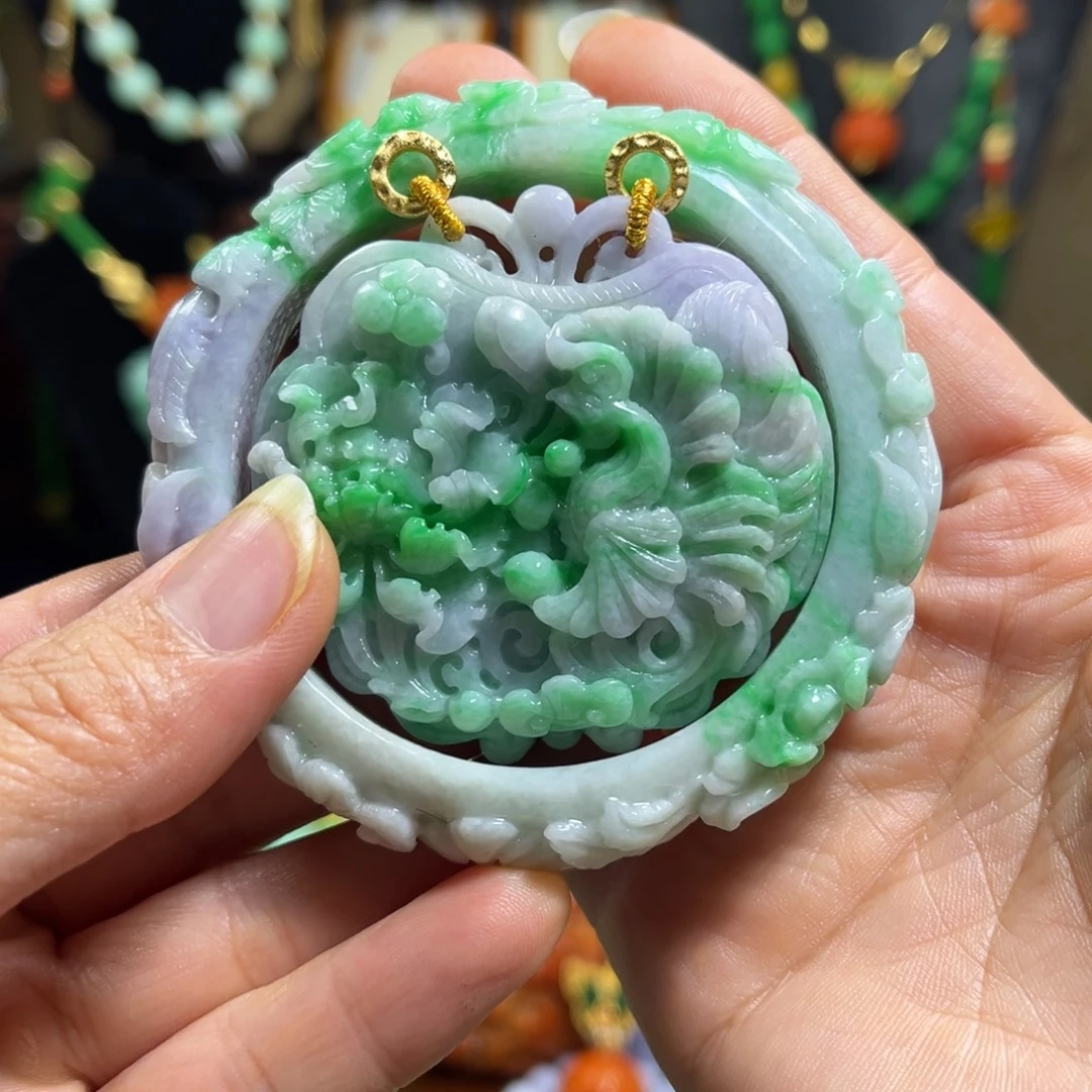 翡翠未镶嵌颈饰天然翡翠