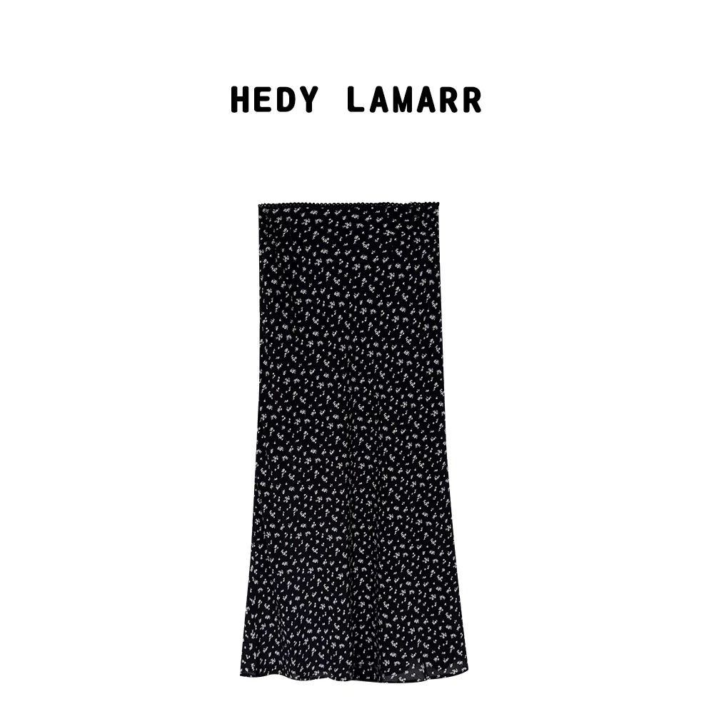 【何發财】半岛松茶 法式ins气质碎花显瘦时尚半身裙 Q502222