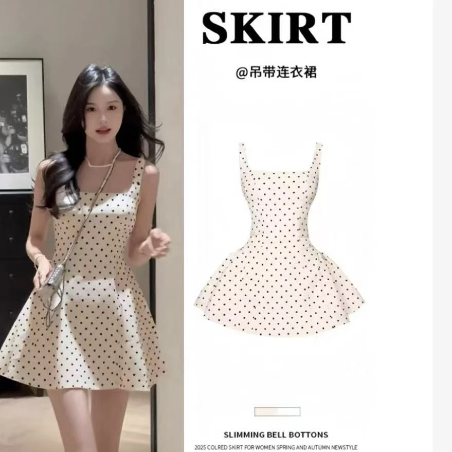 瑕疵连衣裙女法式气质蓬蓬贝微微同款裙子新款