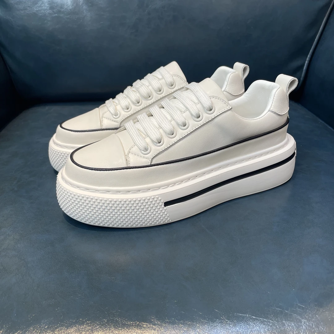 男士白色时尚休闲板鞋春秋四季夏季小白鞋鞋子潮鞋厚底潮流