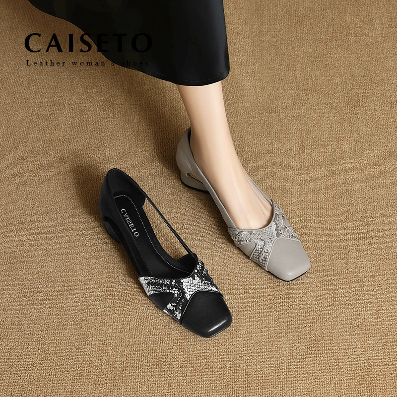 羊皮/3.5cm时尚气质设计感软皮百搭舒适夏季新款方圆头凉鞋25D440