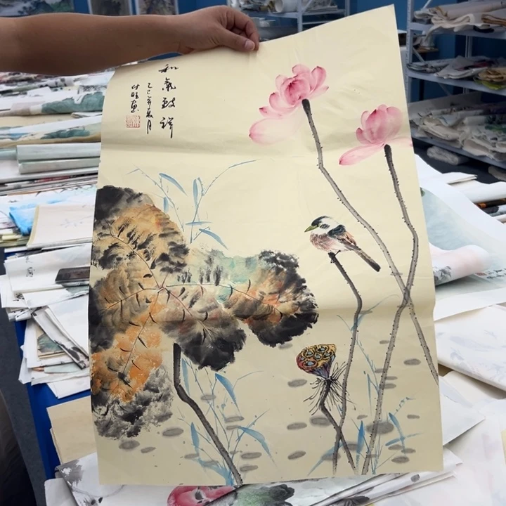 国画宣纸纯手绘字画