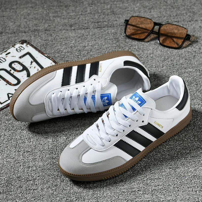 2025秋冬新款三叶草国货运动啊迪品牌断码百搭男鞋ins百搭小众